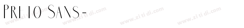 Preto Sans字体转换